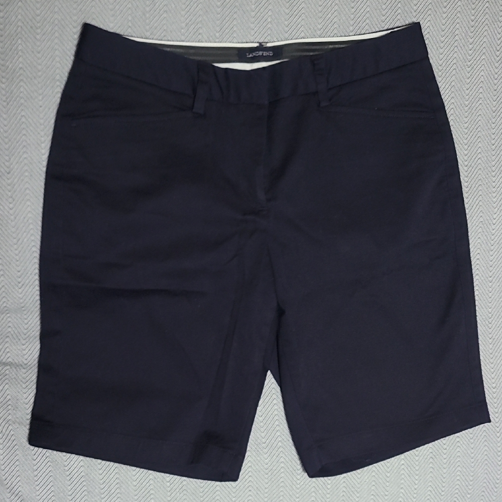 Lands' End Women's Dark Blue Bermudas